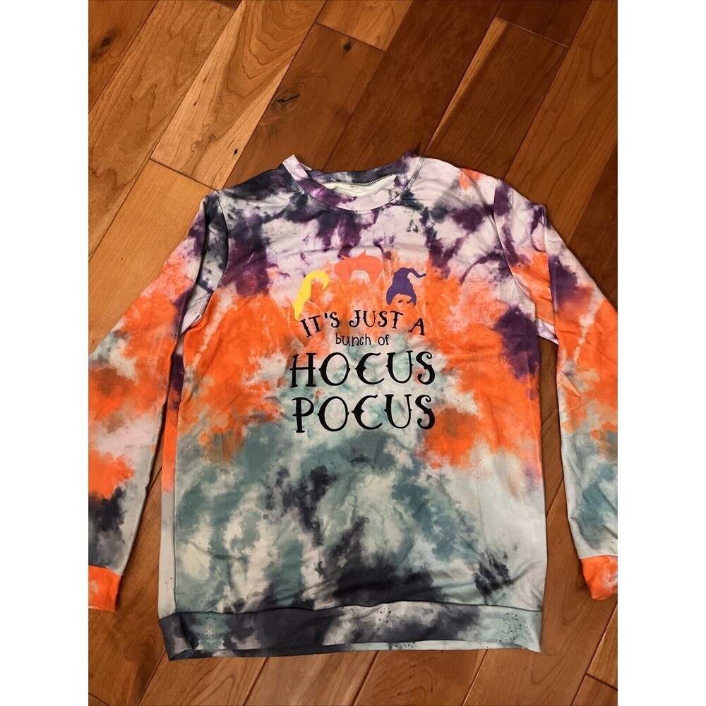 Halloween Sweatshirt Size Large Hocus Pocus Womens New